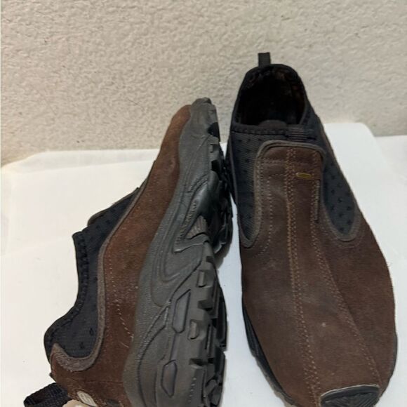 SKECHERS Men 13 Shoes Brown Suede Leather Slip On Sport Moc Lightweight Hike - Picture 5 of 12